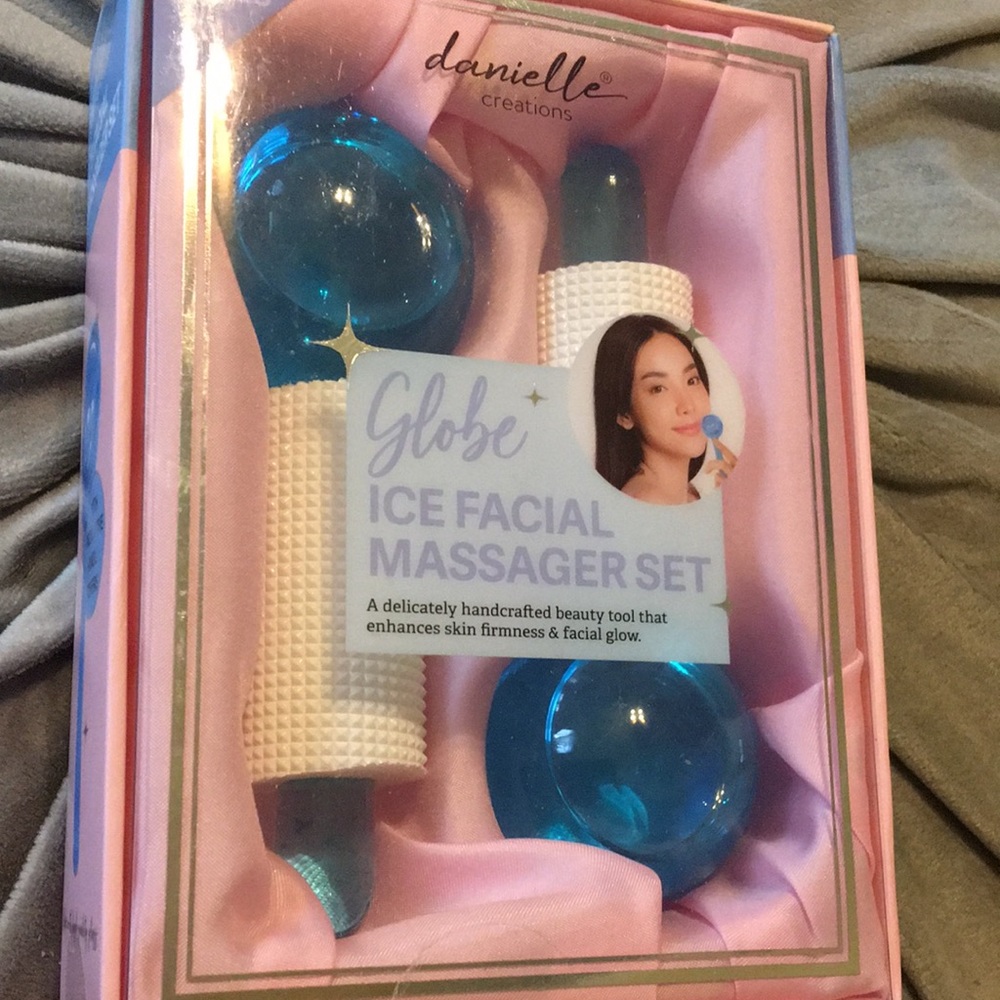 Globe ice facial massager set- brand new in box